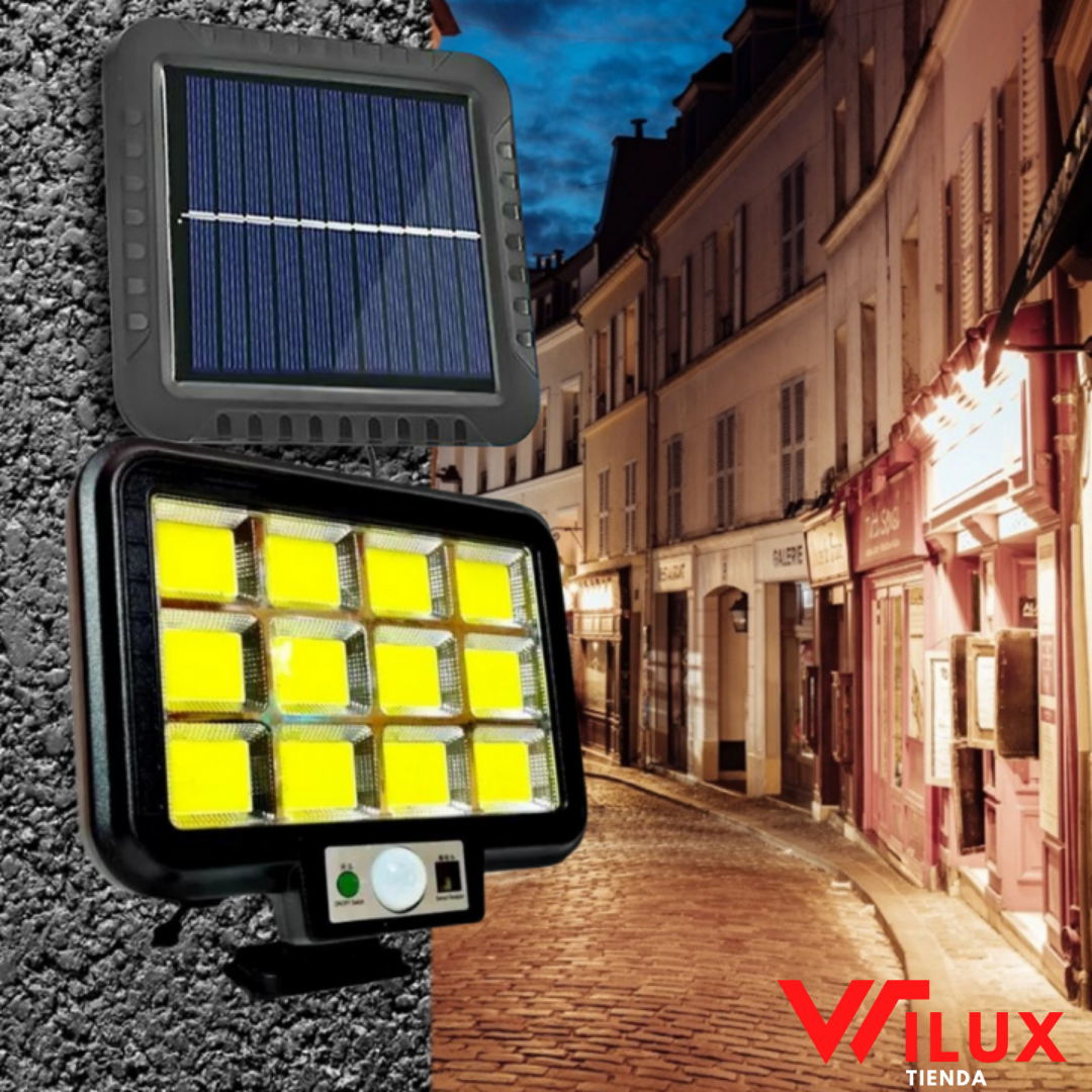 FOCO SOLAR LED PREMIUM CON PLACA SOLAR