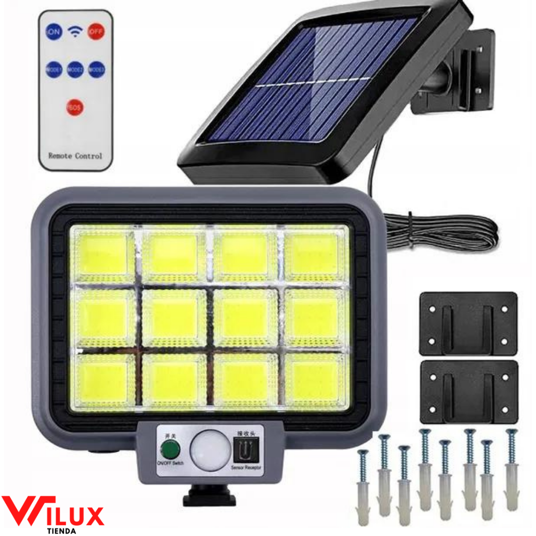 FOCO SOLAR LED PREMIUM CON PLACA SOLAR